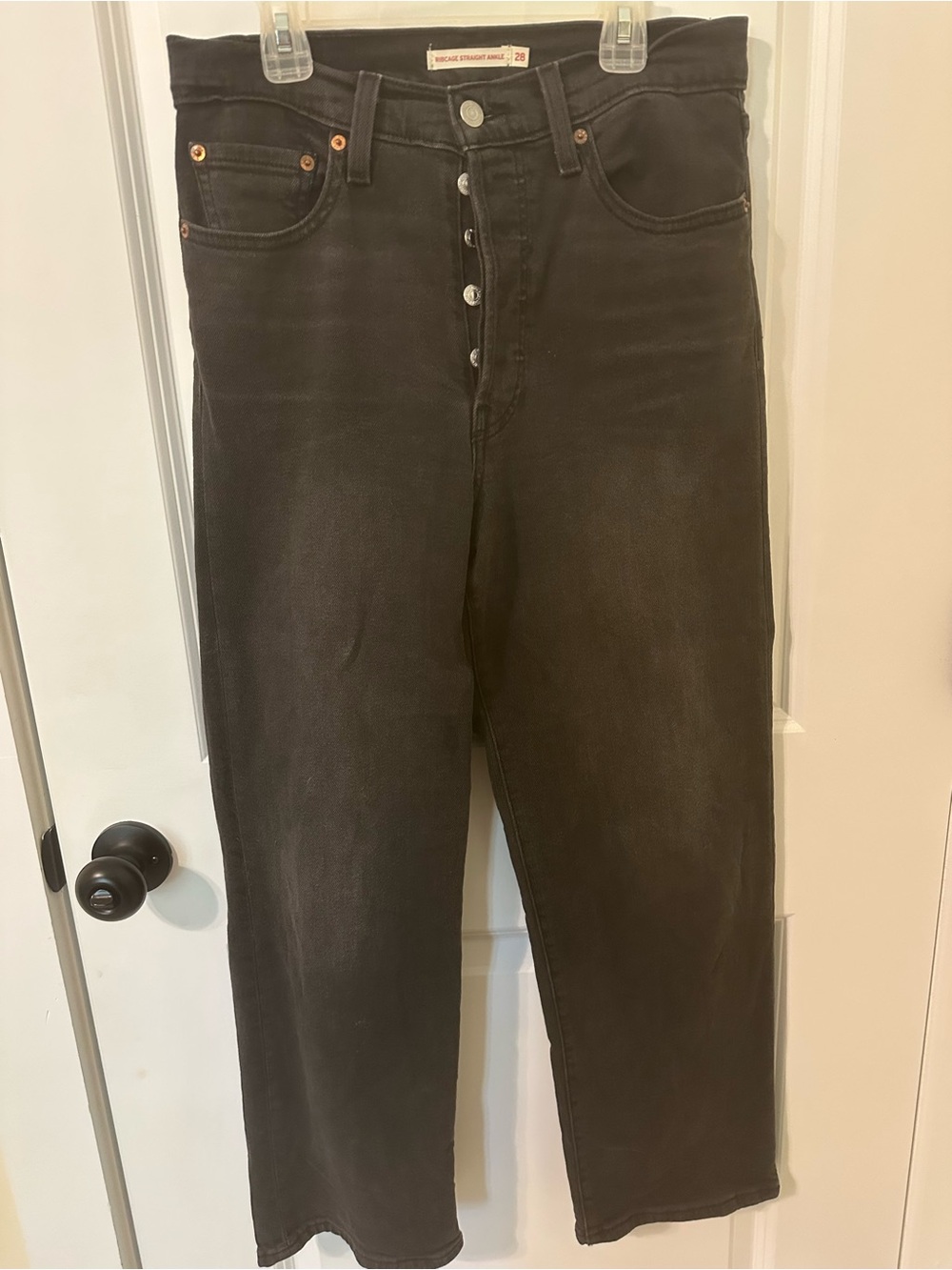 Levi's High-Rise Black Button-Fly Women's Jeans